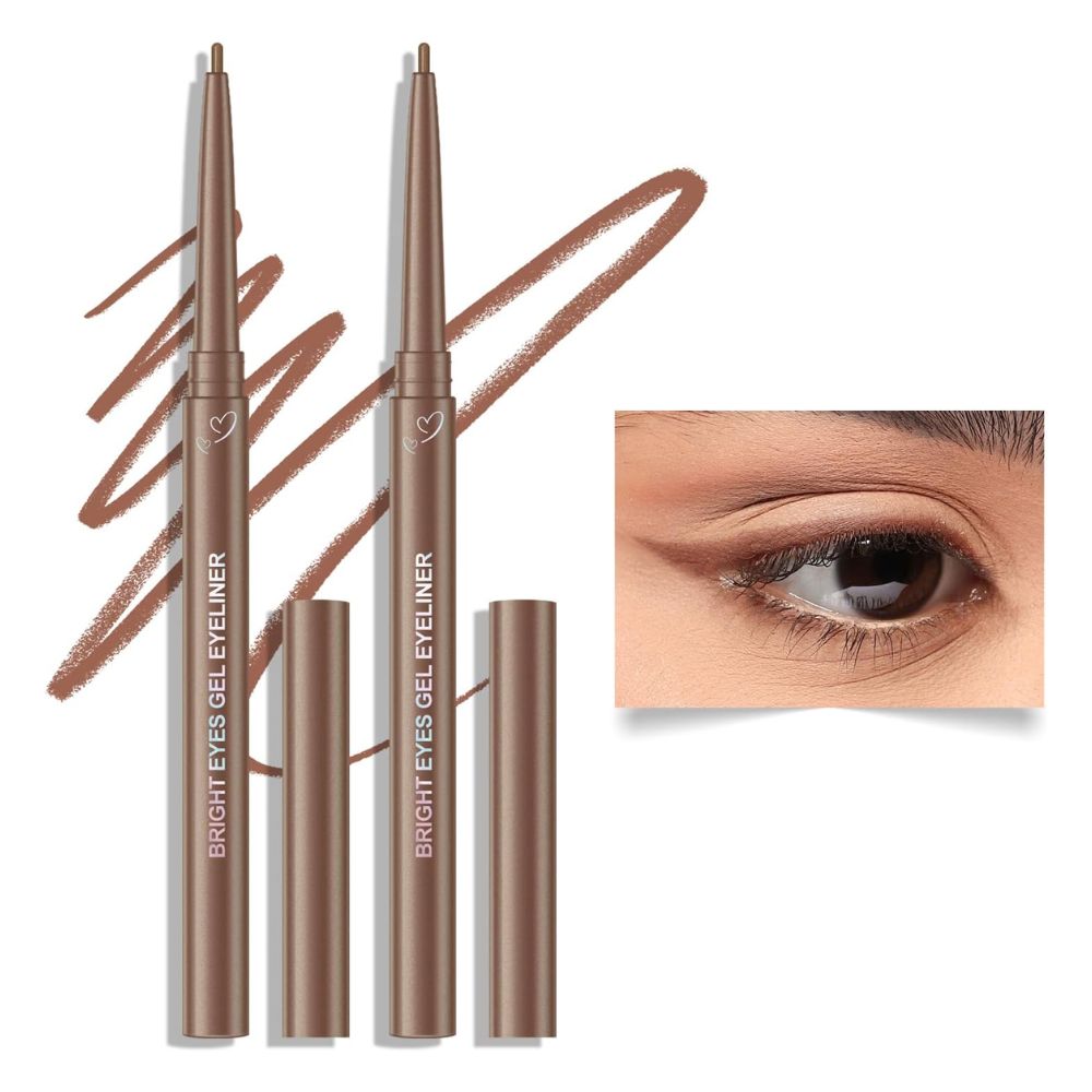 KYDA 2 Pcs Light Brown Gel Eyeliner Pencil