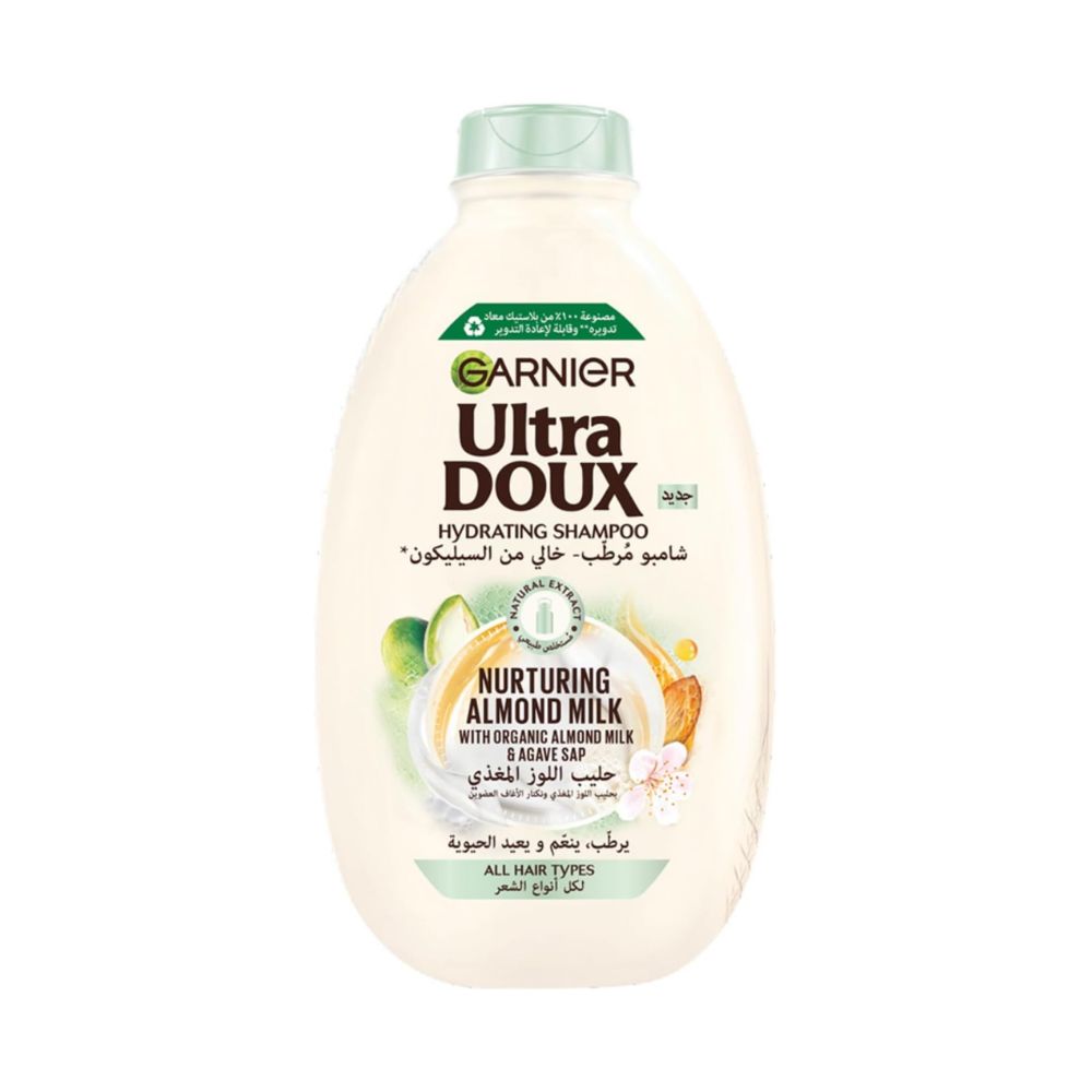 Garnier Hydrating Shampoo With Almond Milk (400mL)