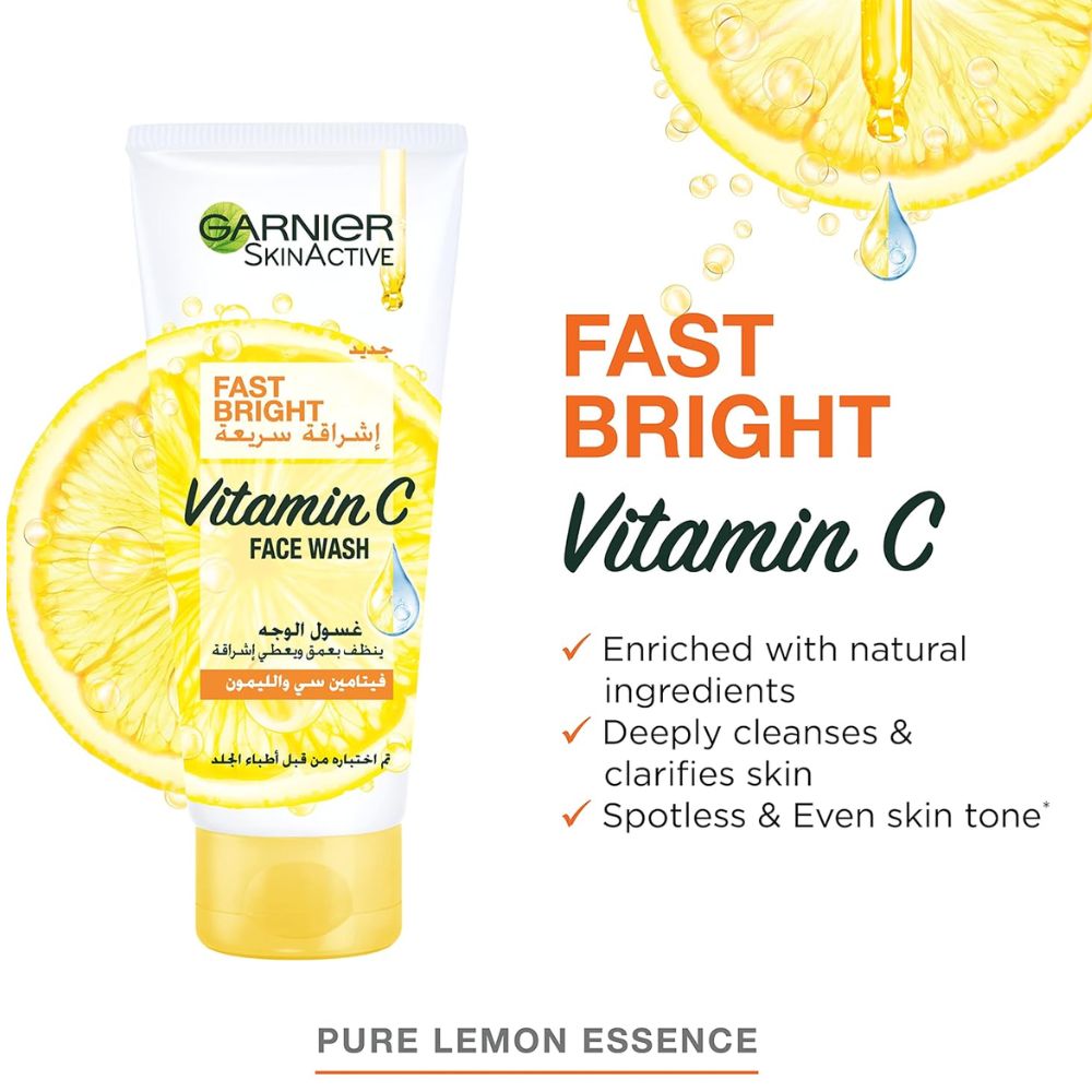 Garnier Fast Bright Vitamin C Face Wash