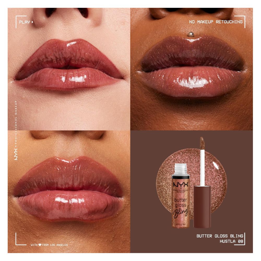 NYX Butter Gloss Bling Lip Gloss (Hustla)