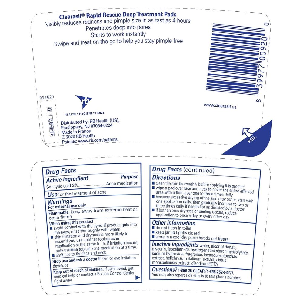Clearasil Ultra Pore Cleansing Pads