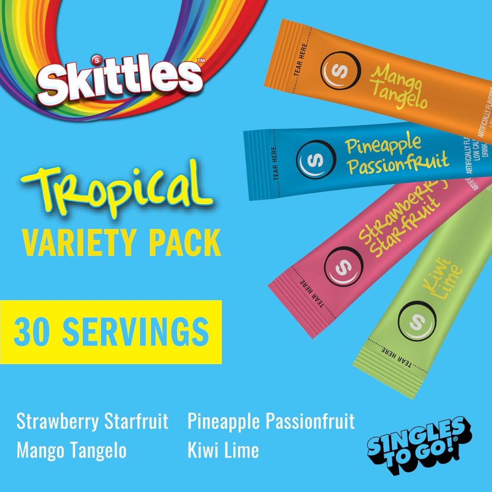 Skittles Go Tropical Flavors Variety Pack