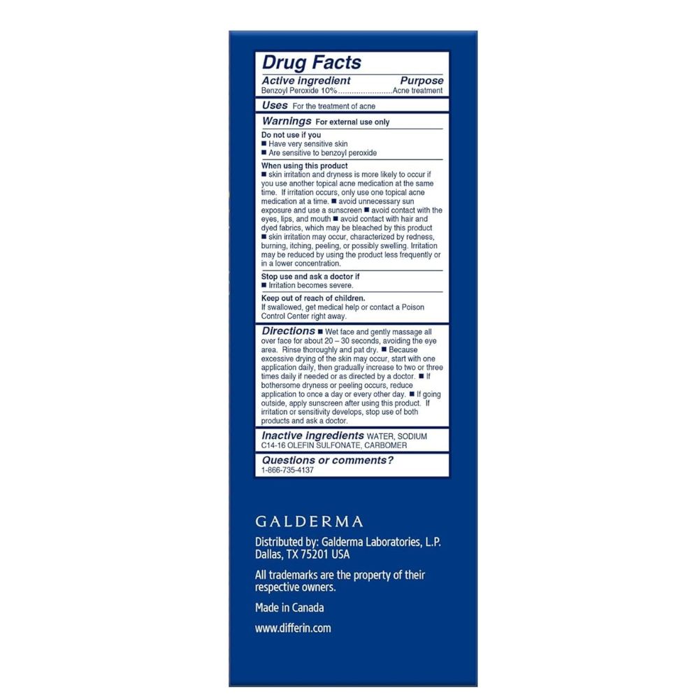 Differin Acne Face Wash