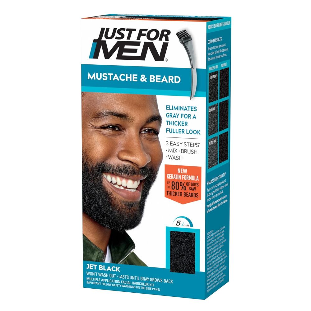 Just For Men Mustache & Beard Coloring — Jet Black M-60