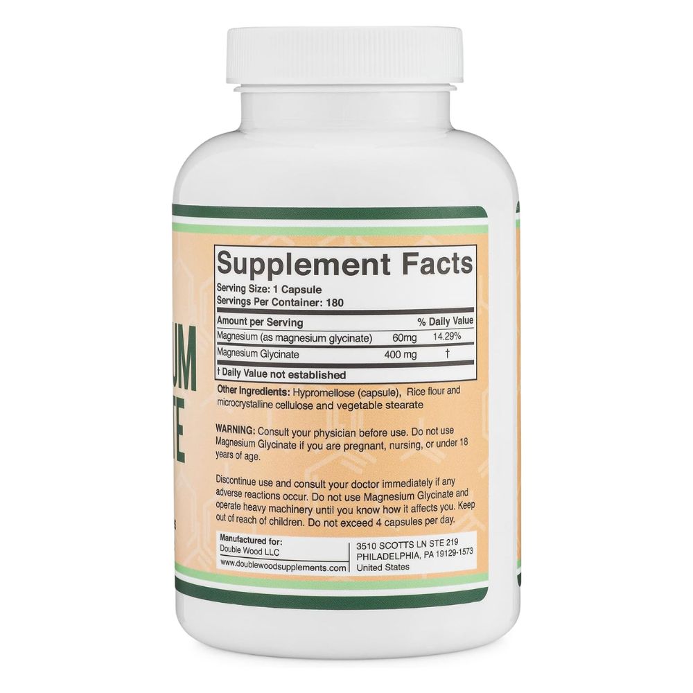 Double Wood Supplements Magnesium Glycinate