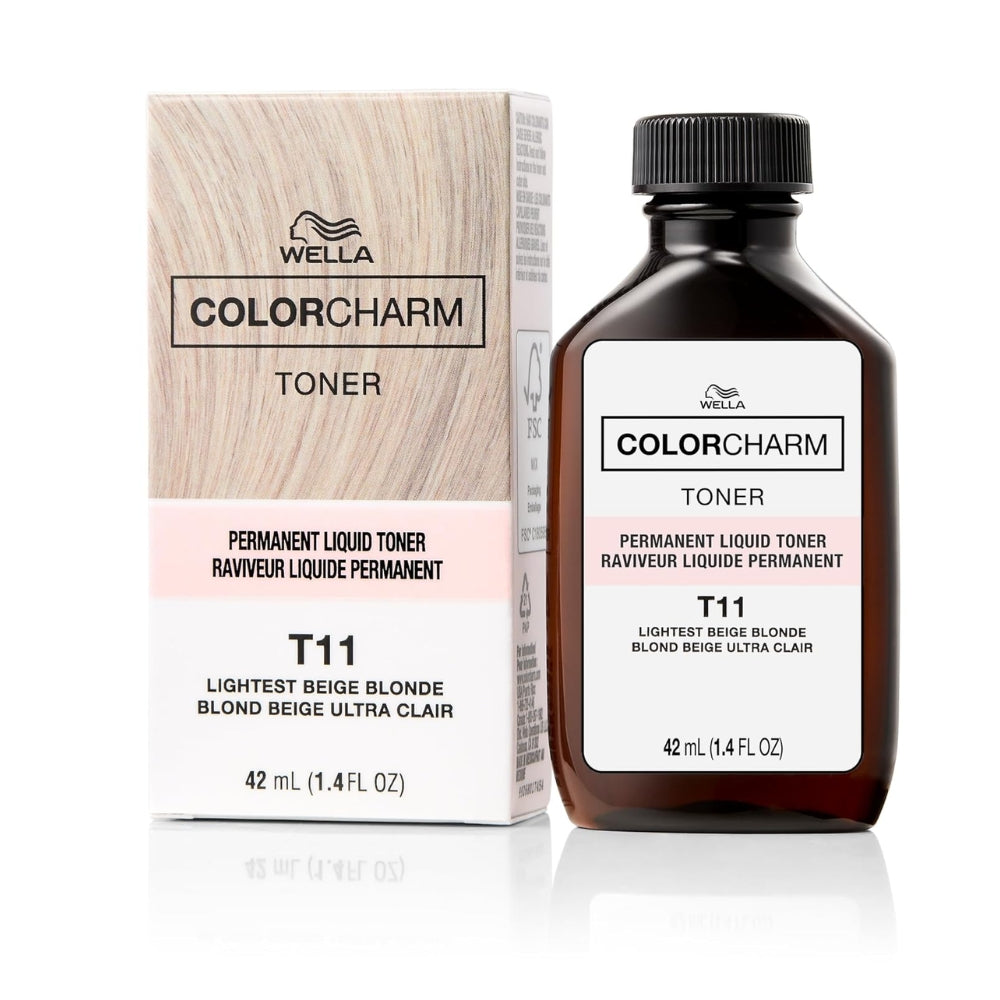 Color charm WELLA Permanent Liquid Hair Toner T11 (Lightest Beige Blonde)