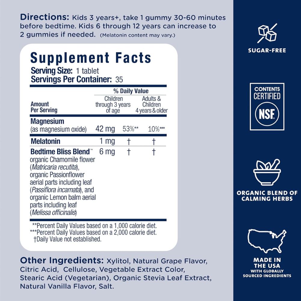 Mommy's Bliss Kids Sleep Chewable Tablets