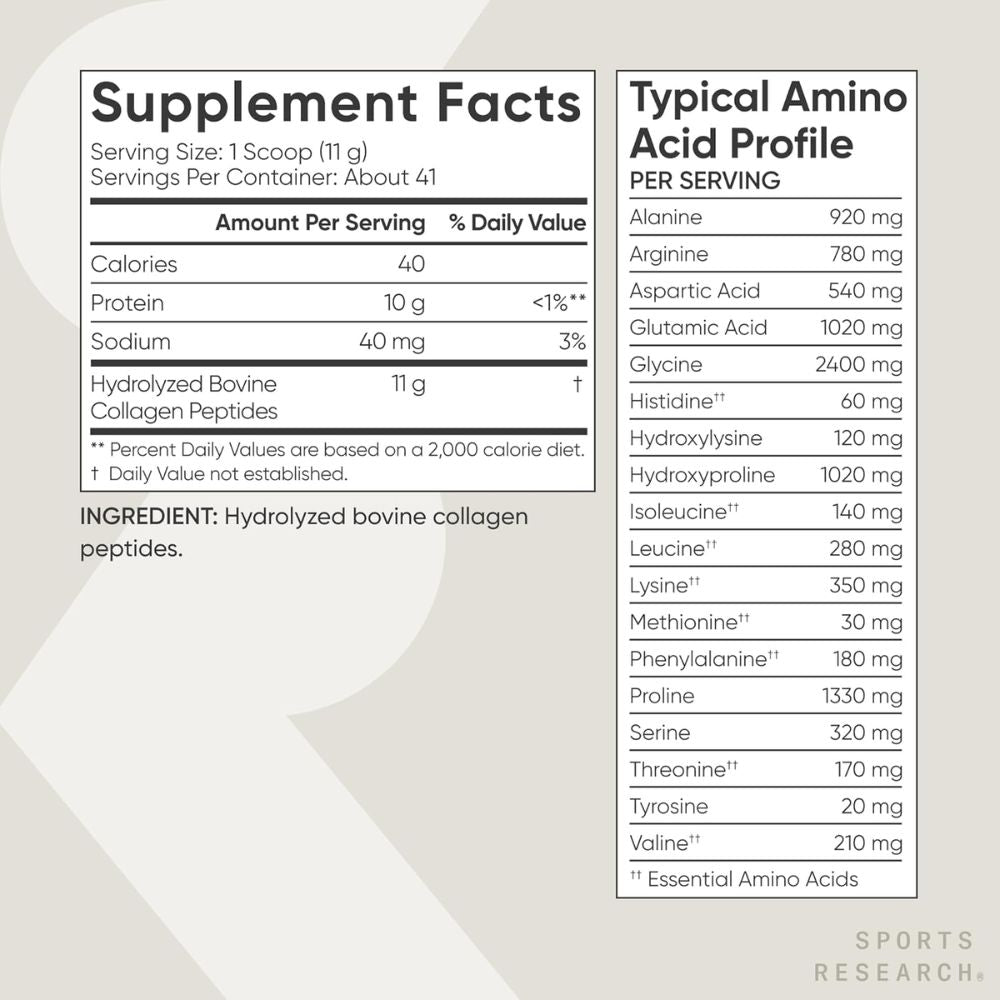 Sports Research Collagen Peptides Powder