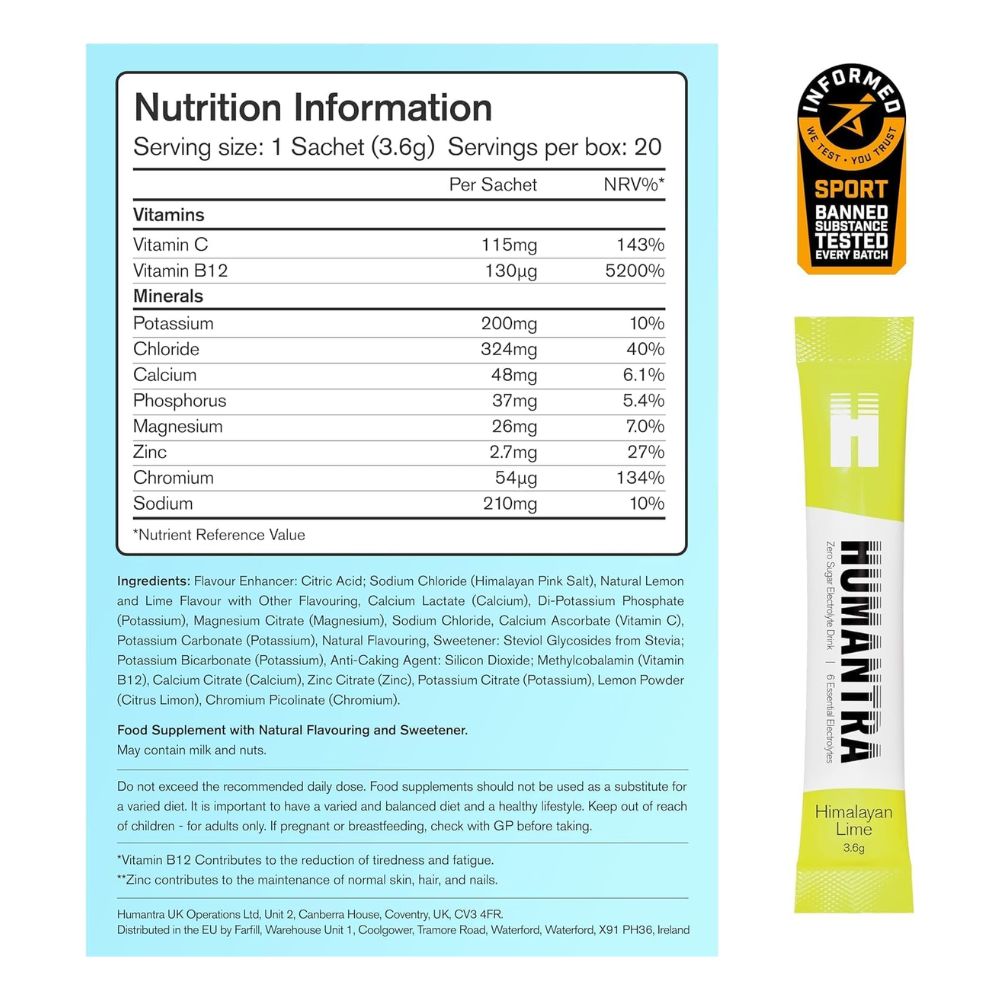 Humantra Hydration Packets (Himalayan Lime)