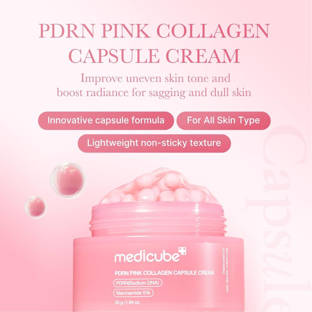 Medicube Salmon DNA PDRN Pink Collagen Capsule Cream
