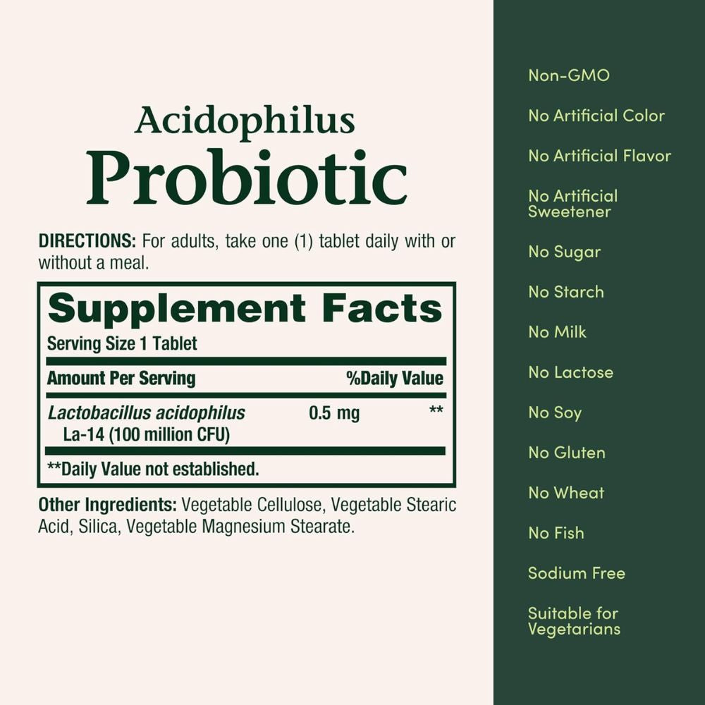 Nature's Bounty Acidophilus Probiotic