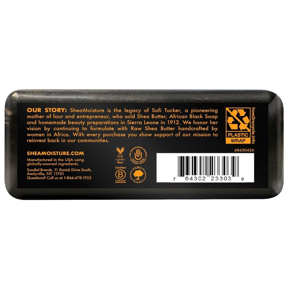 Shea Moisture African Black Soap With Shea Butter