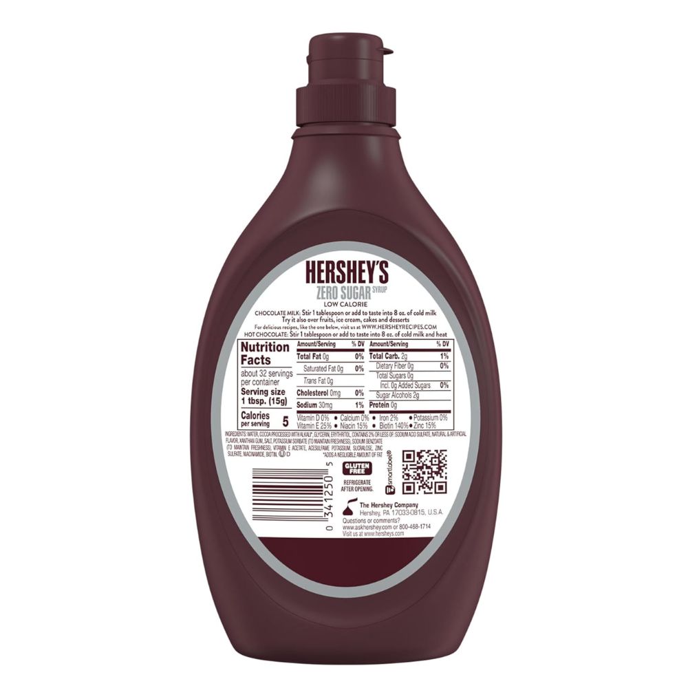 HERSHEY'S Zero Sugar Chocolate Syrup